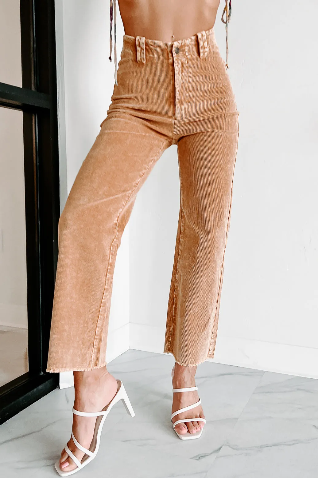 Portland Summers Mineral Washed Corduroy Pants (Camel)