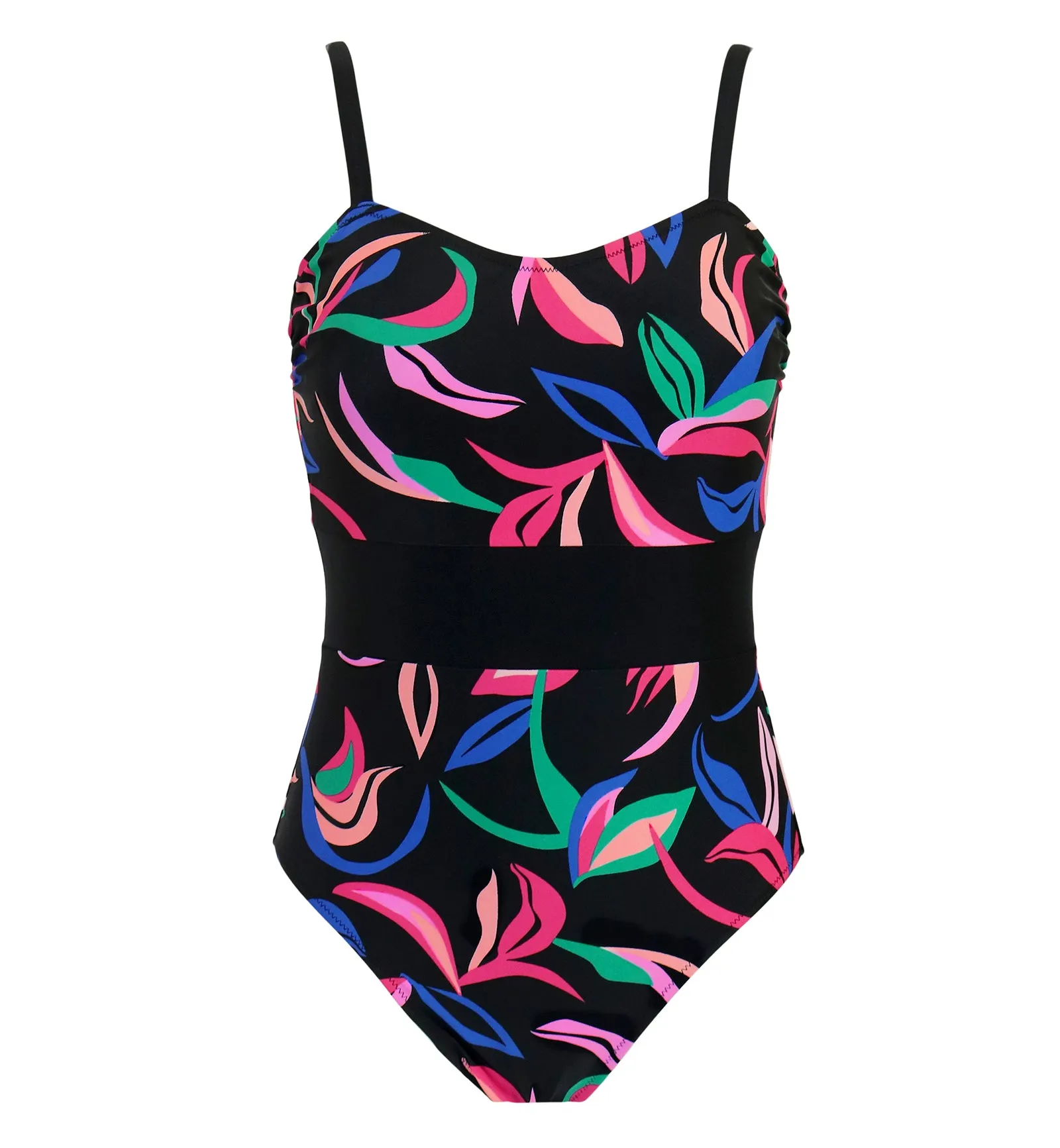 Pour Moi Palermo Panelled Control Swimsuit (21108) - Multi