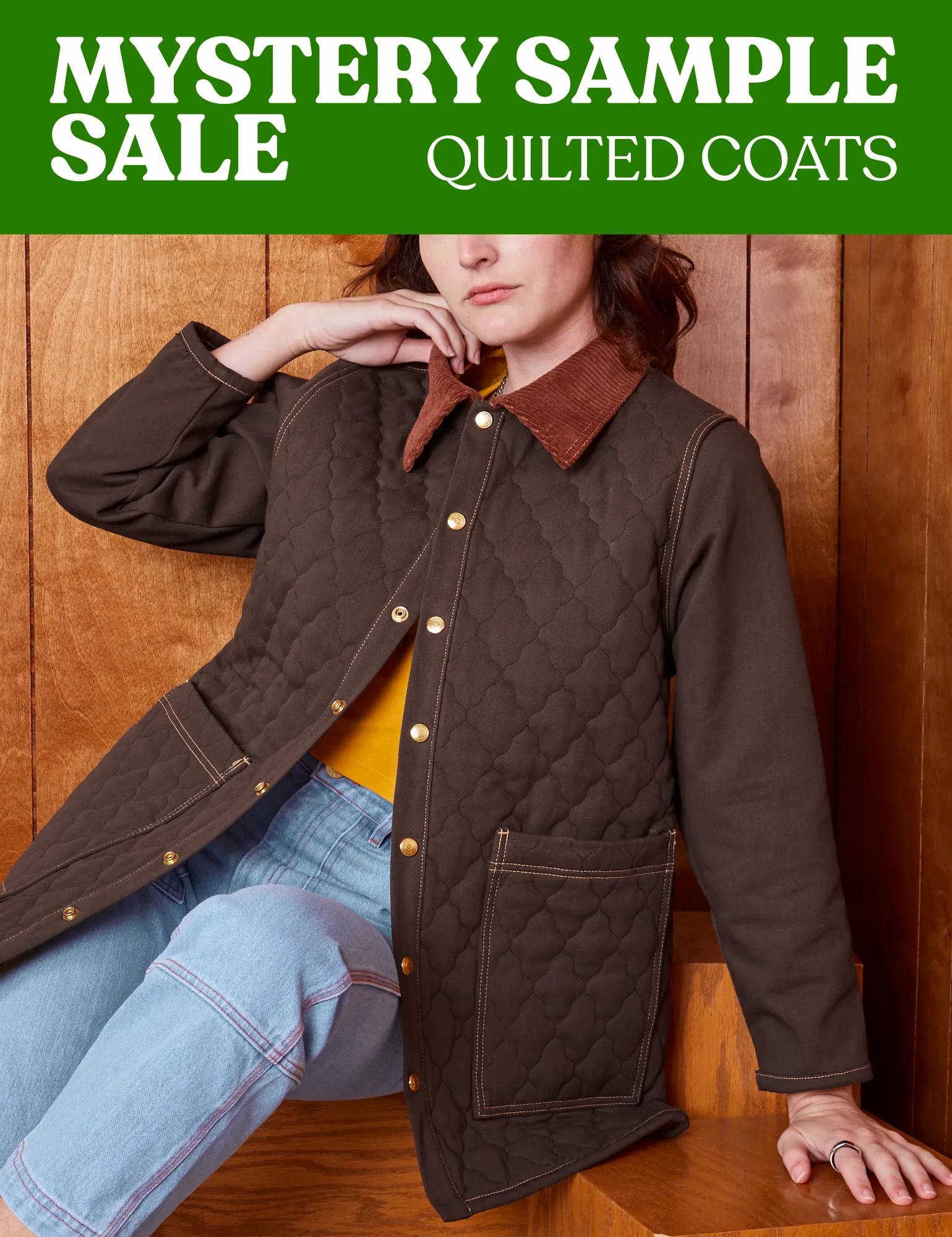 QUILTED COAT - MYSTERY SAMPLE SALE! *FINAL SALE*