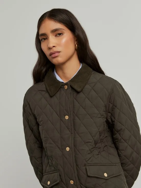 Quilted corduroy jacket in corduroy