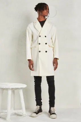 Relaxed Fit Unlined Overcoat | boohooMAN UK