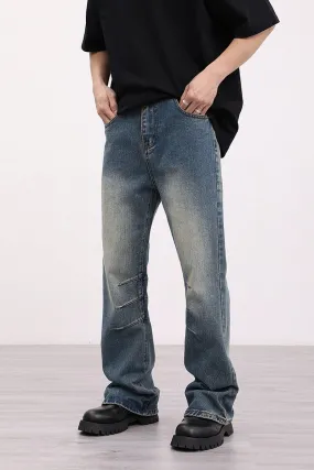 Retro Washed Flared Jeans