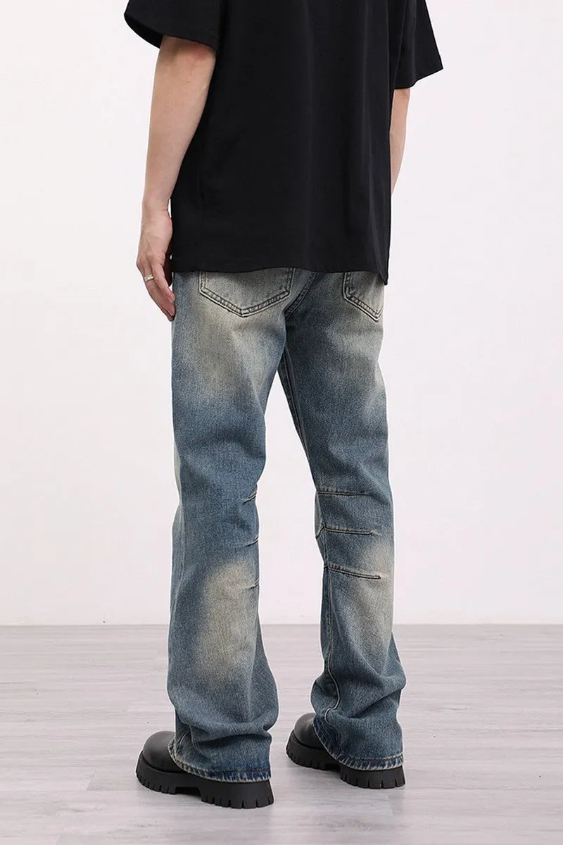 Retro Washed Flared Jeans