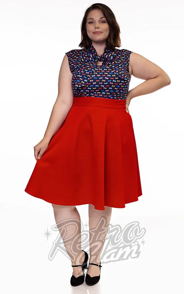 Retrolicious Charlotte Skirt in Red