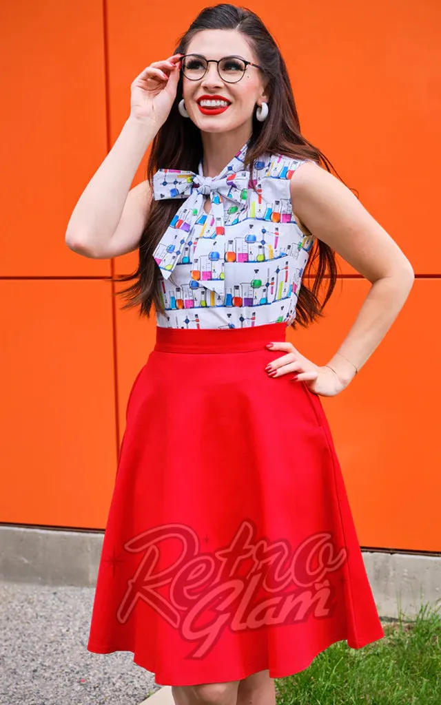 Retrolicious Charlotte Skirt in Red