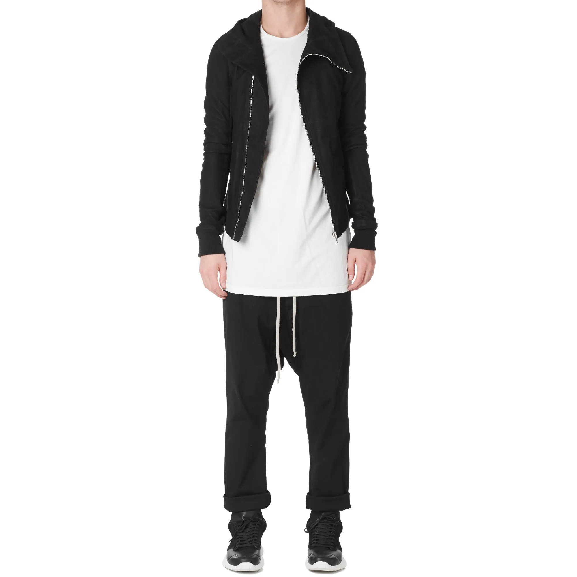 Rick Owens DRKSHDW Drawstring Long PantBlack Twill