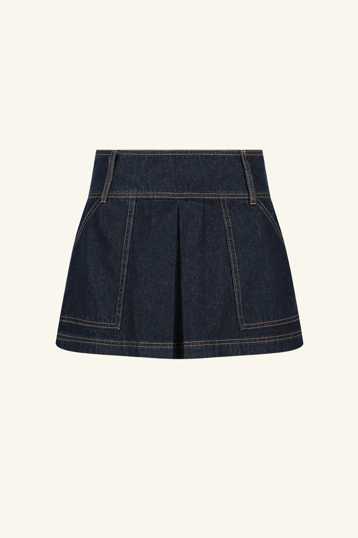 Rita Pleat Mini Skirt