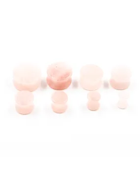 Rose Quartz Double Flared Stone Plug