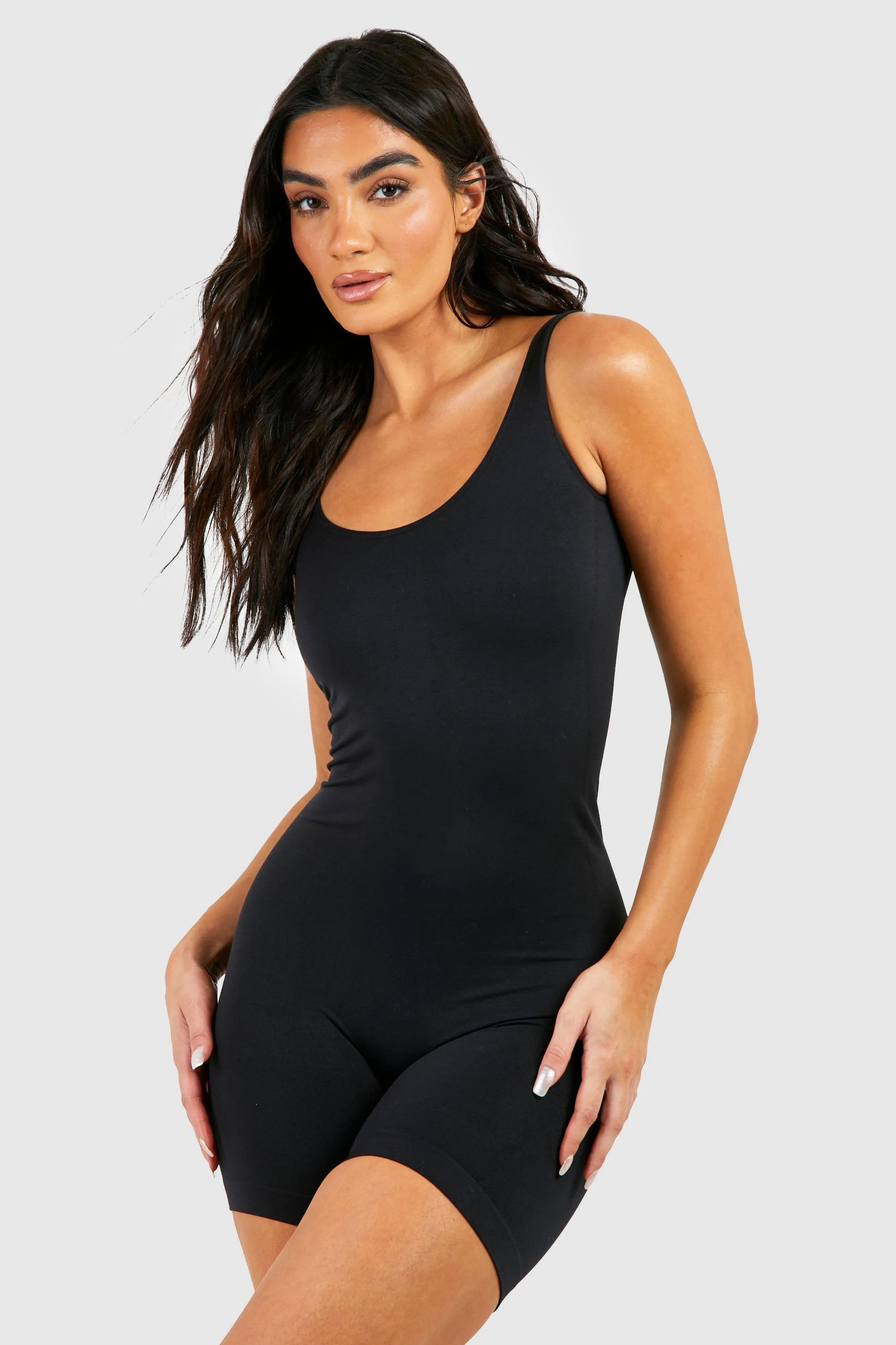 Seamless Control Shaping Low Back Leotard