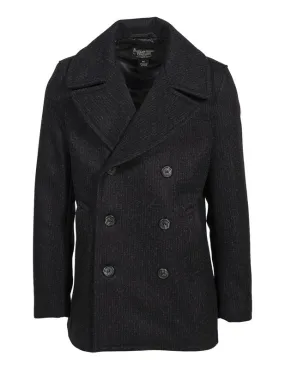 Shadow Stripe Wool Peacoat 764ST