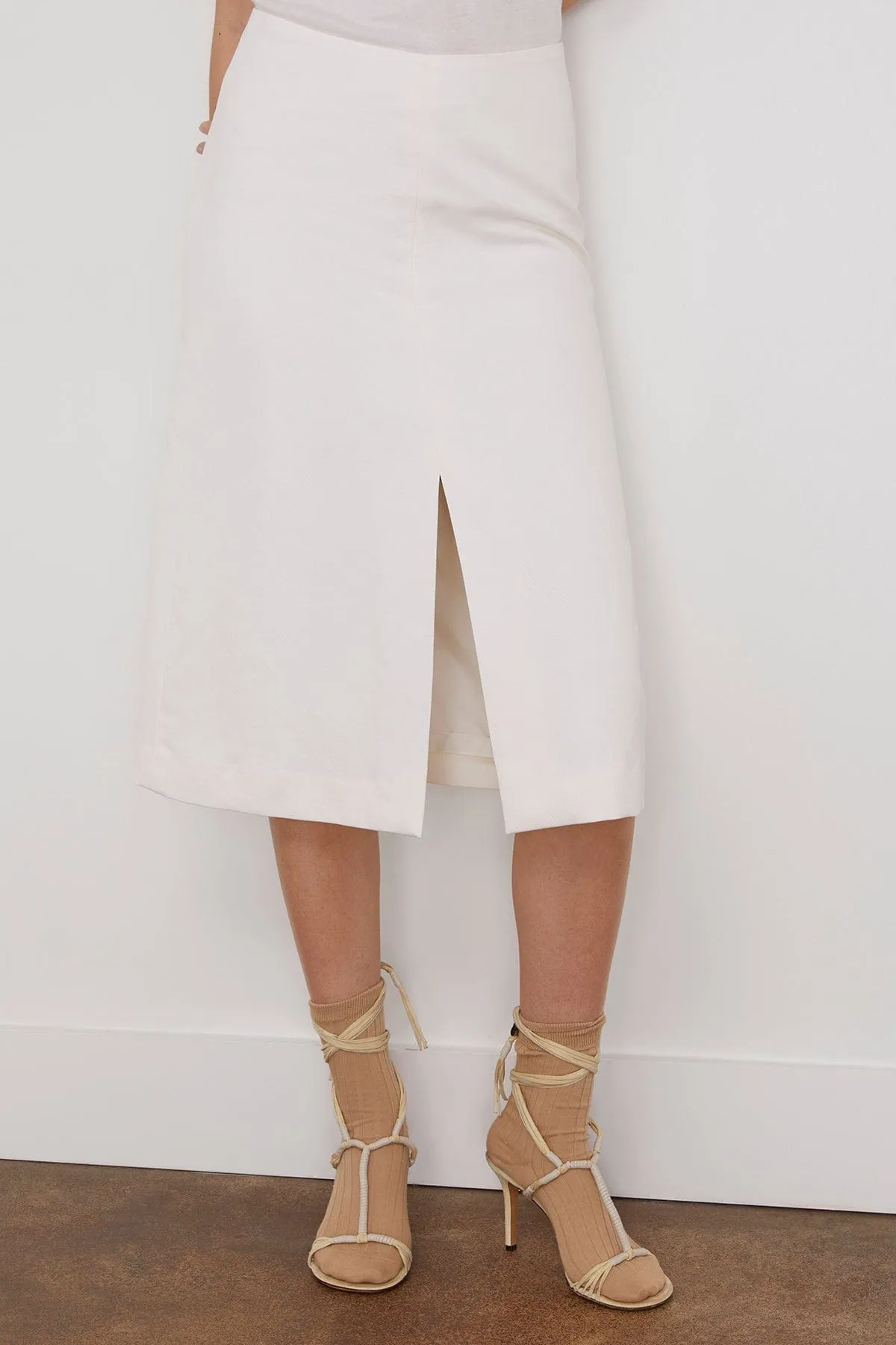 Shell Skirt in White