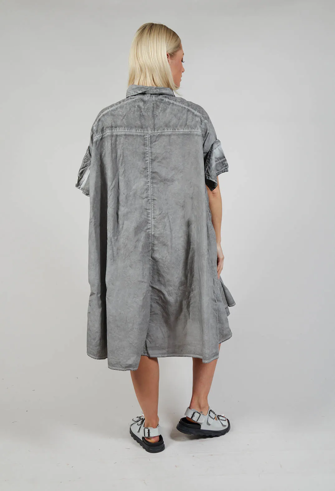 Shirt Dress in C.Coal 70% Cloud