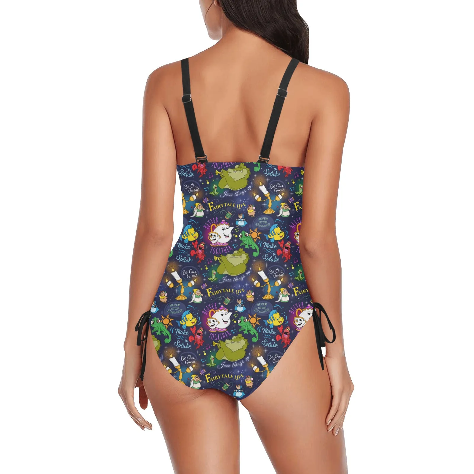 Sidekicks Drawstring Side Women's One-Piece Swimsuit