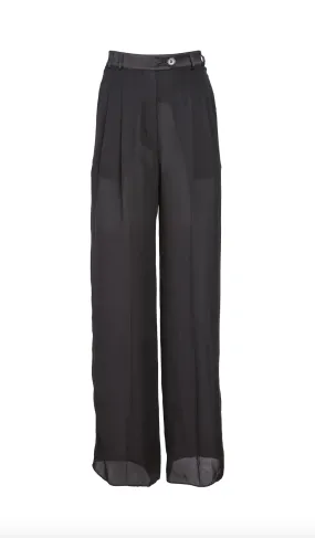 SILK GEORGETTE WIDE LEG PANT