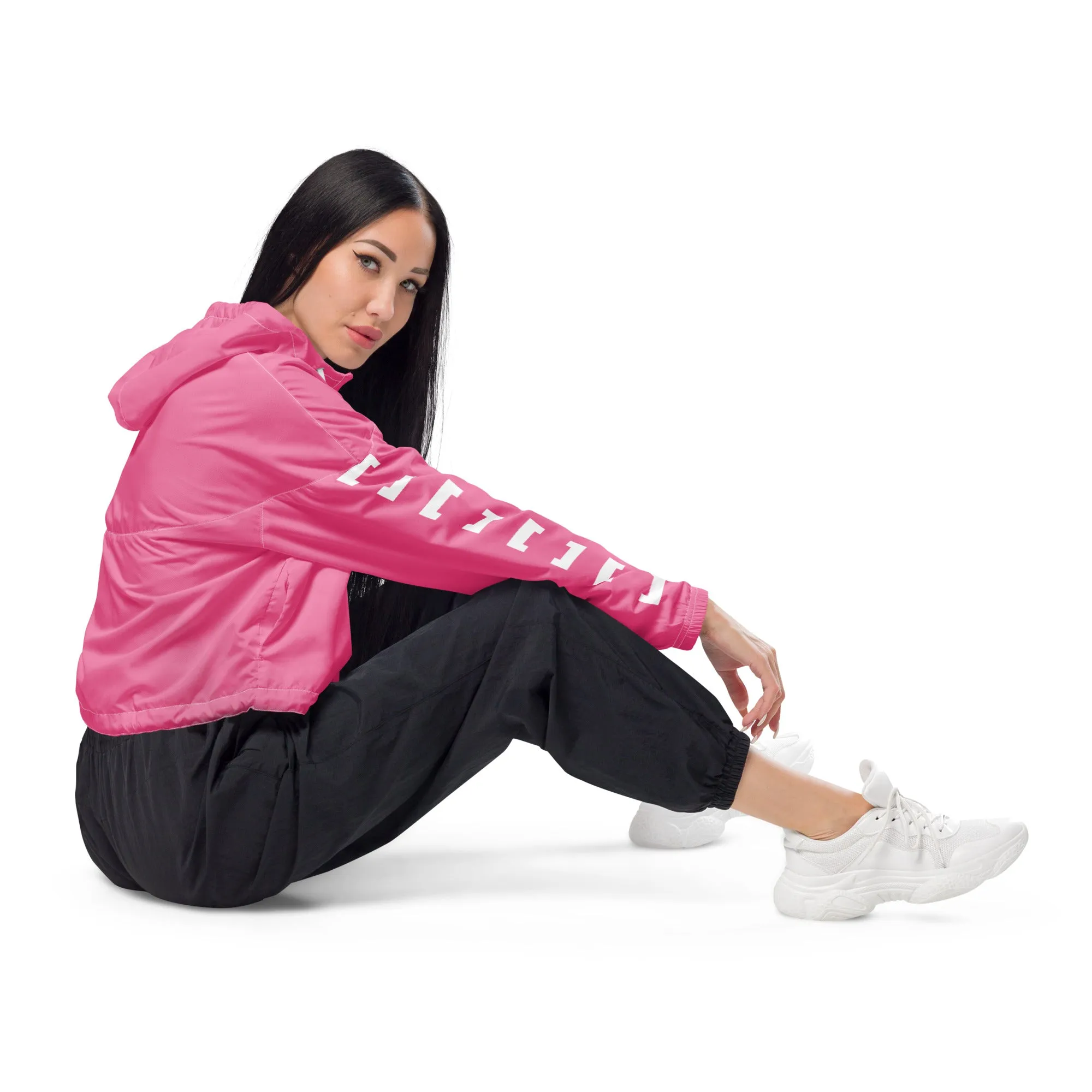 Sqdltd SP23 Women’s cropped windbreaker PK