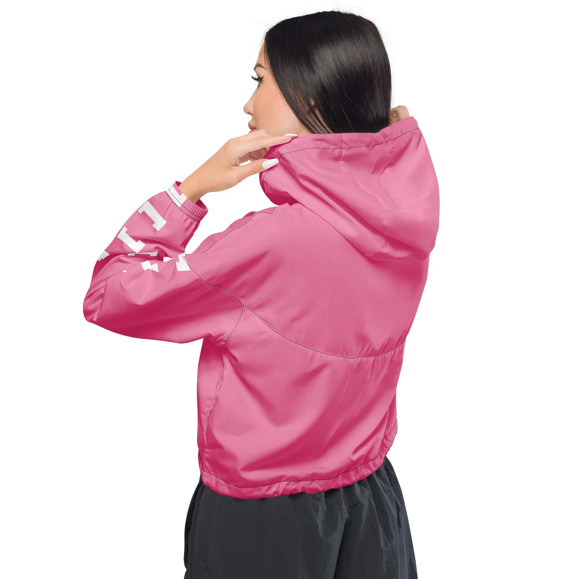 Sqdltd SP23 Women’s cropped windbreaker PK