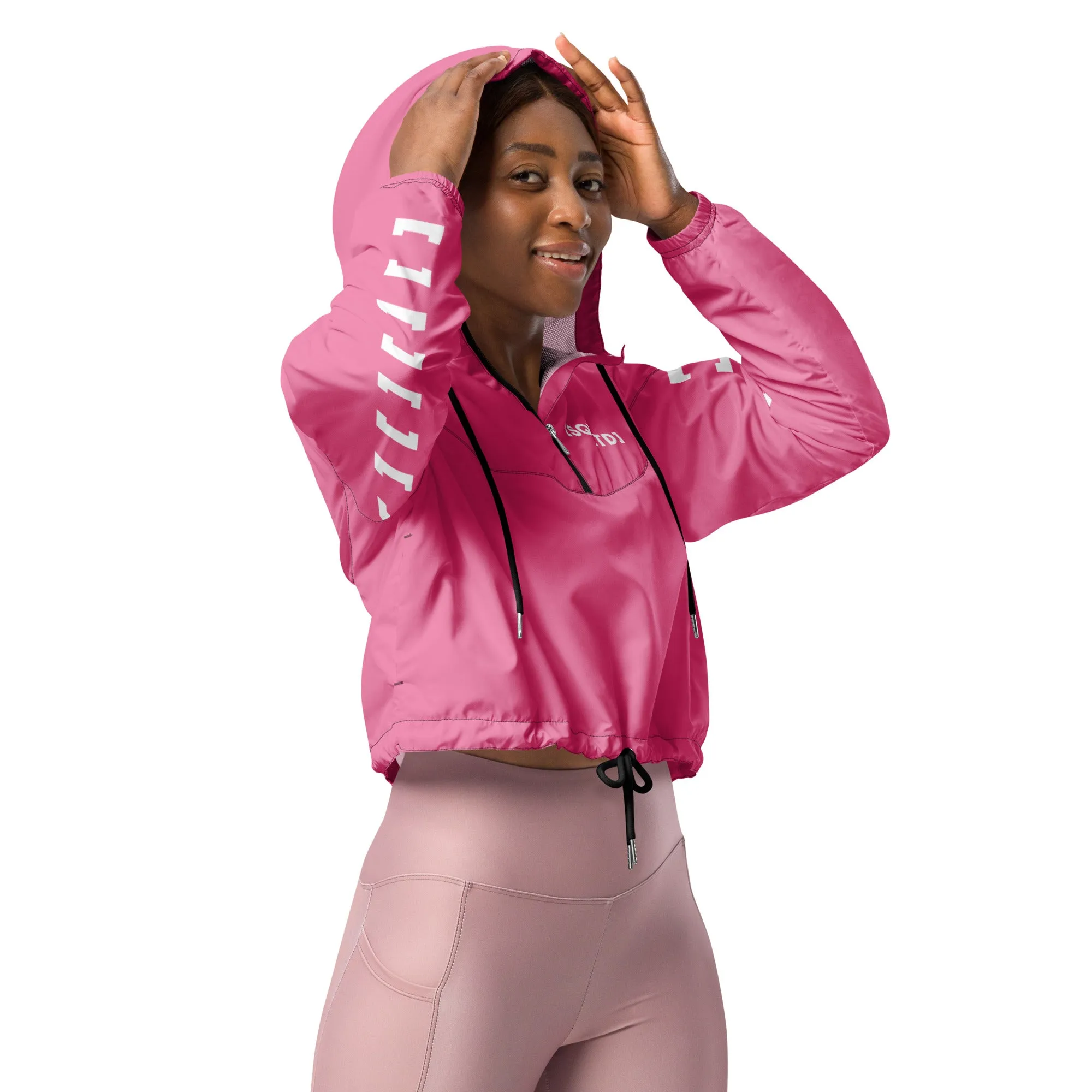 Sqdltd SP23 Women’s cropped windbreaker PK