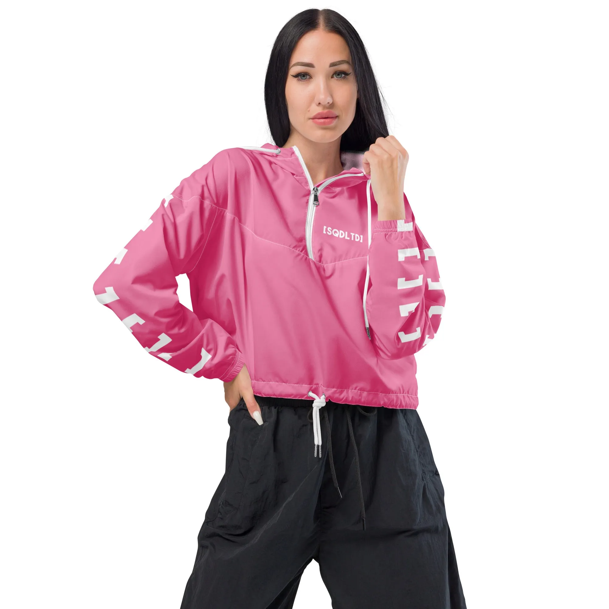 Sqdltd SP23 Women’s cropped windbreaker PK