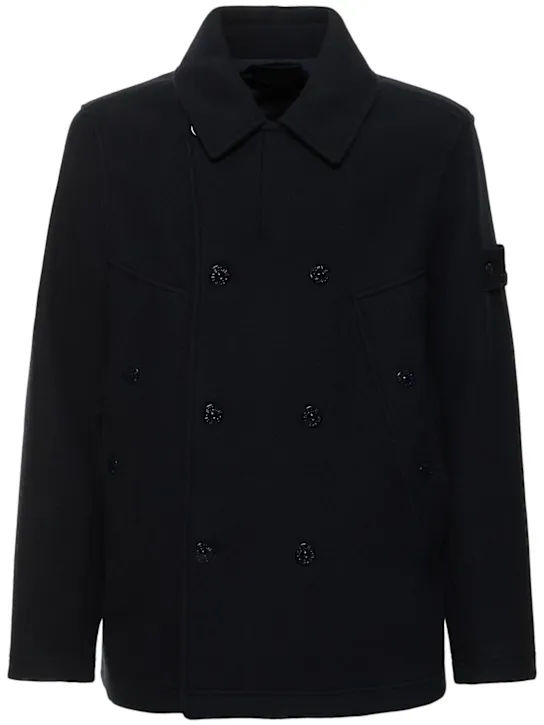 Stone Island   Ghost cashmere blend peacoat 