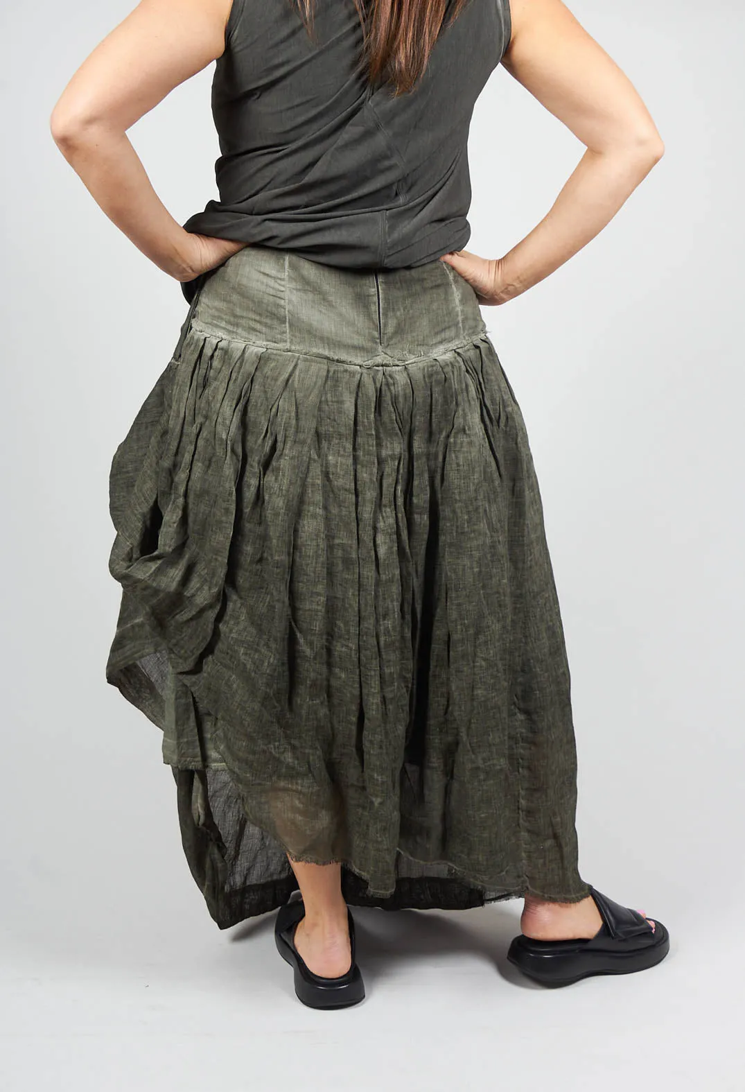 Sunrise Skirt in Military Green