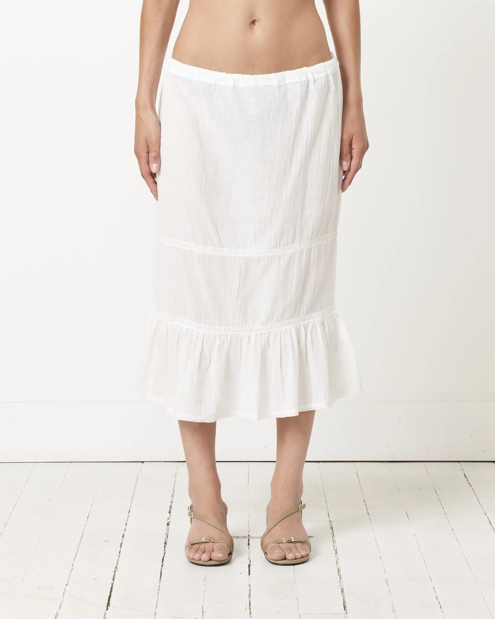 Swan Skirt in White