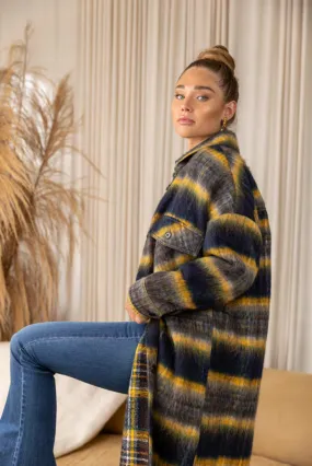 Sydney PLAID WOVEN COAT