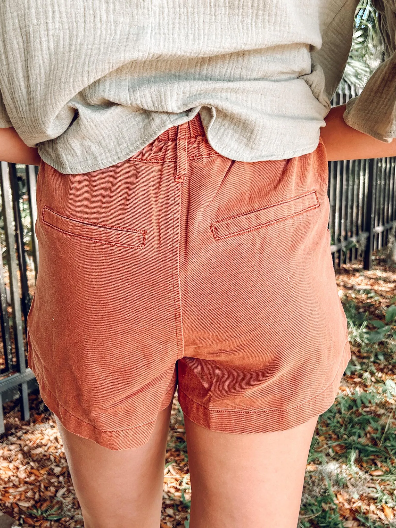 Taken High Waist Shorts | Clay