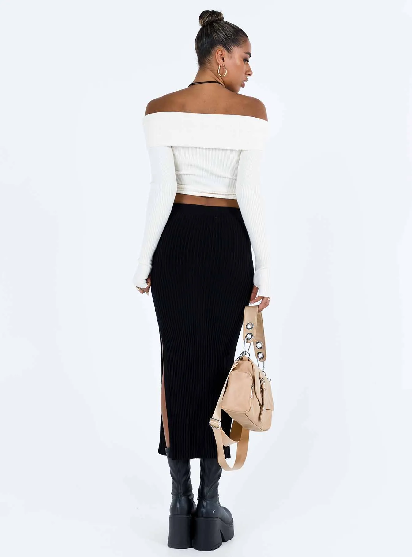 Tanna Midi Skirt Black