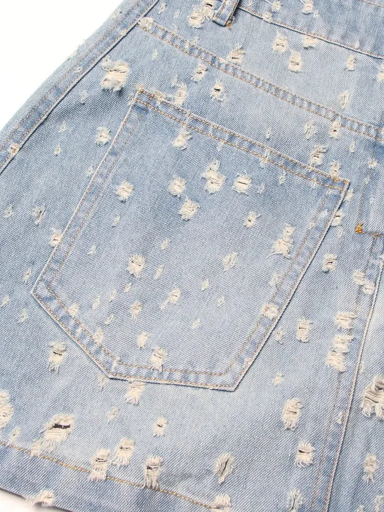 Tatiana Distressed Denim Mini