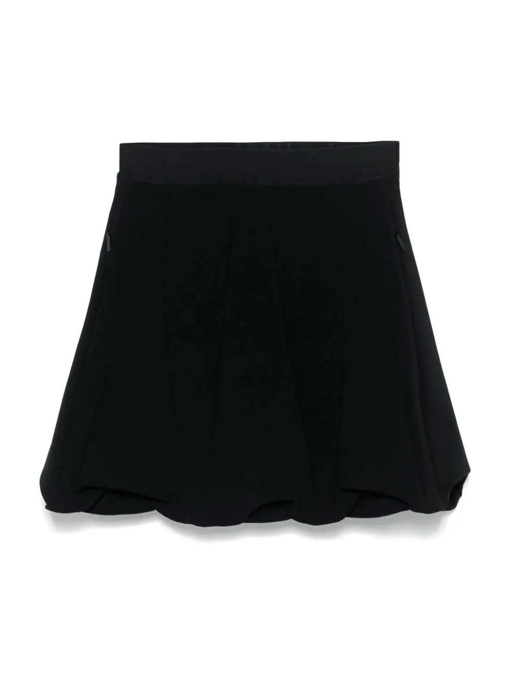 Tucked flared skirt