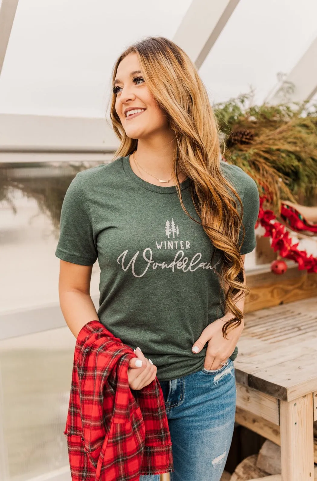 Winter Wonderland Graphic Tee- Wintergreen