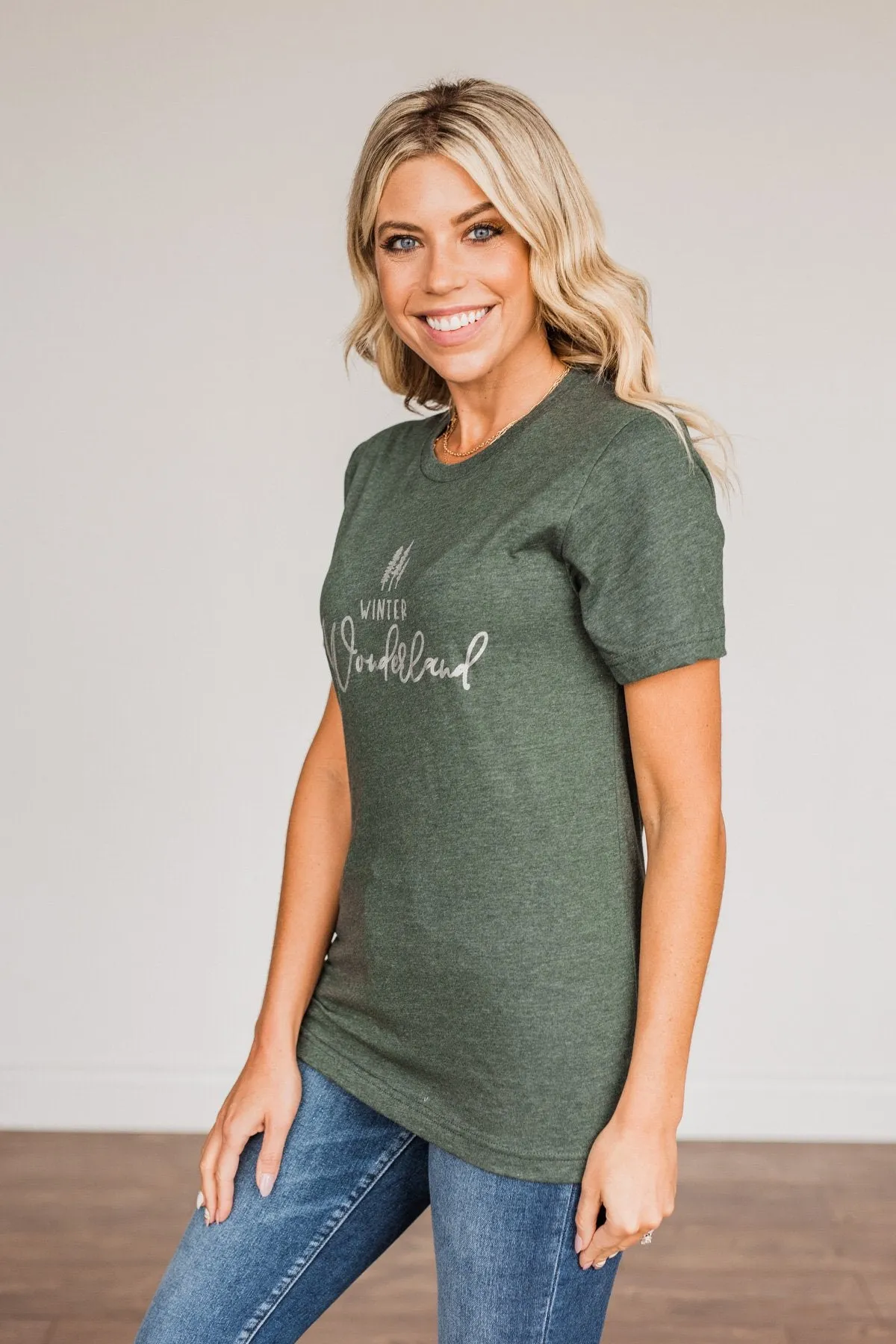 Winter Wonderland Graphic Tee- Wintergreen