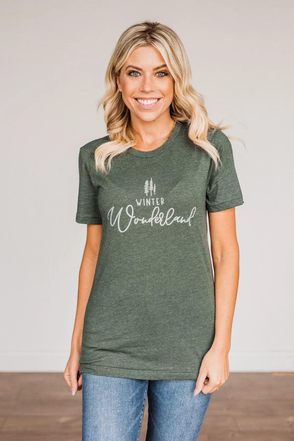 Winter Wonderland Graphic Tee- Wintergreen