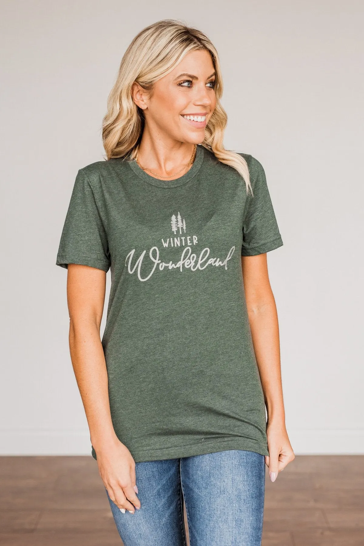 Winter Wonderland Graphic Tee- Wintergreen