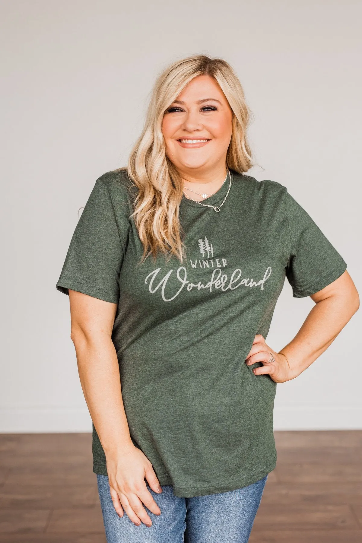 Winter Wonderland Graphic Tee- Wintergreen