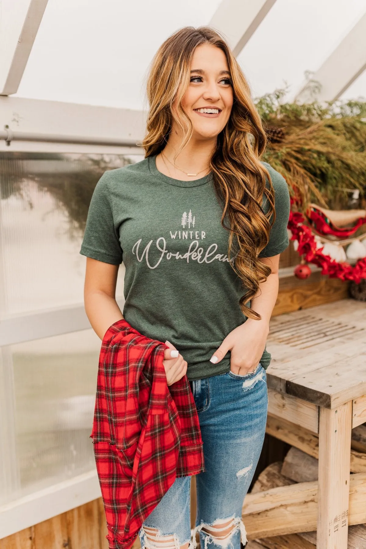 Winter Wonderland Graphic Tee- Wintergreen