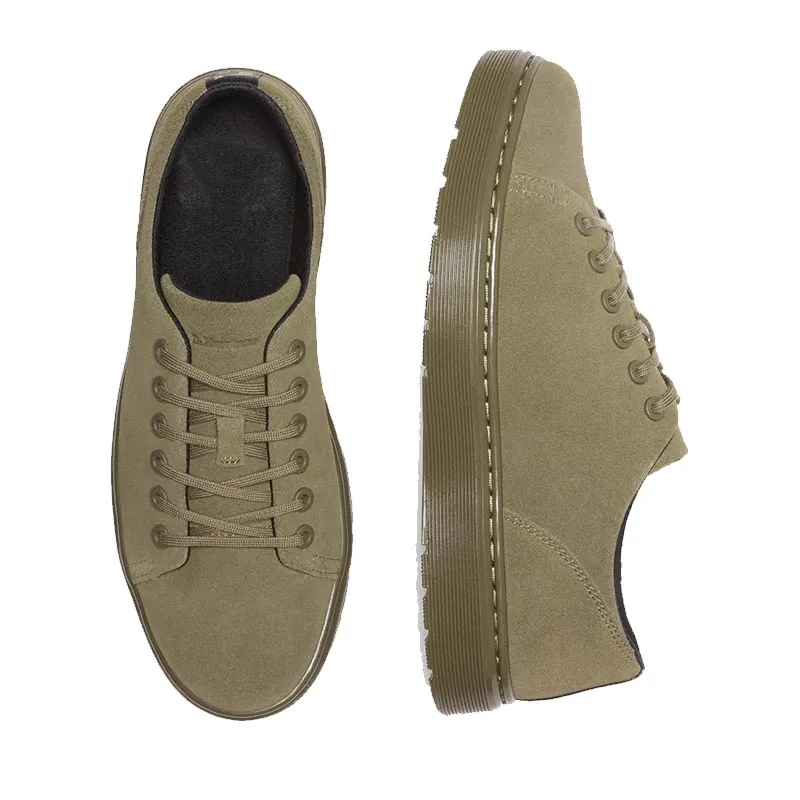 Women’s All-Season Canvas Shoes, Olive color Low-Top 