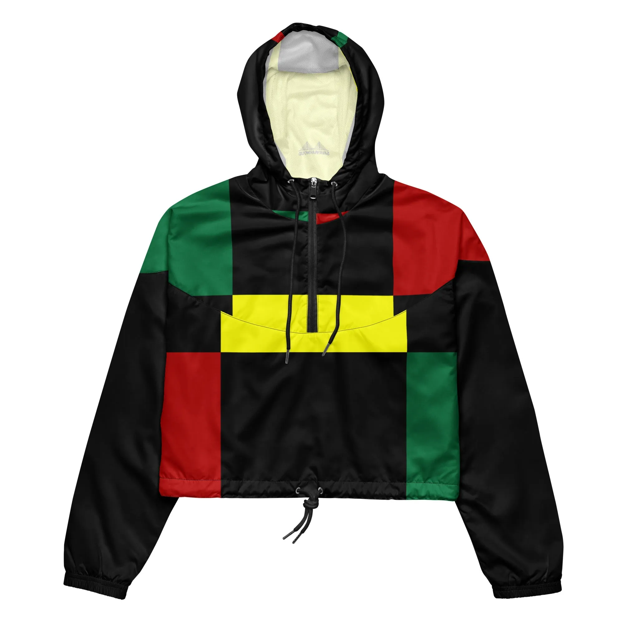 Women’s cropped windbreaker Black History