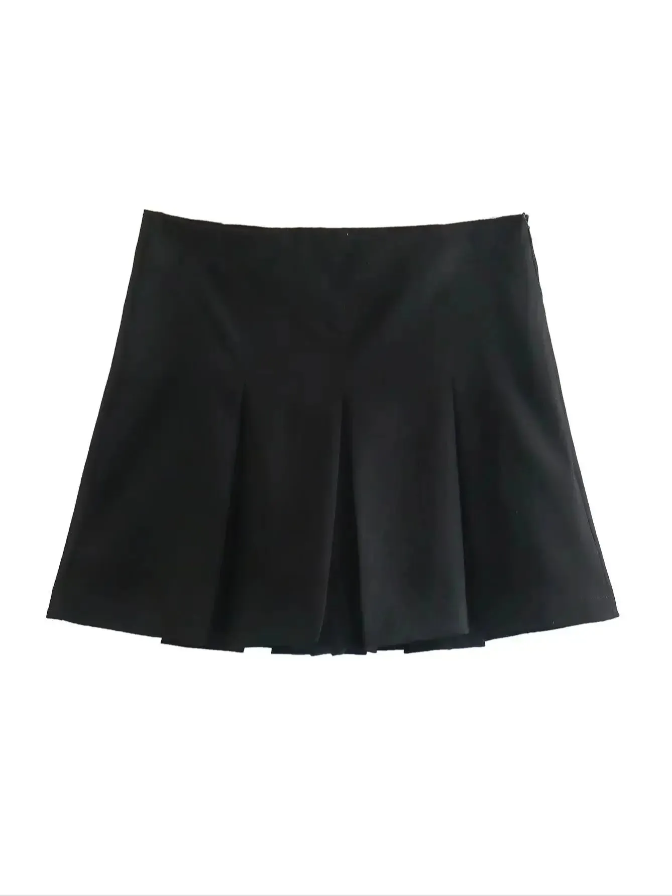 Womens Pleated Mini Skirt and Shorts Grey Mini Skirts Women Ruffles Pleated Sexy Shorts Skirts