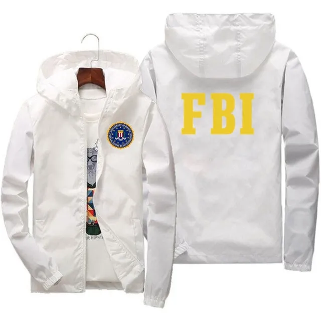 Xituodai fashion Zipper Men women Hoodies Jacket FBI Print sport hip hop Casual Zip Up Unisex Long Sleeve hoodie jacket coat top