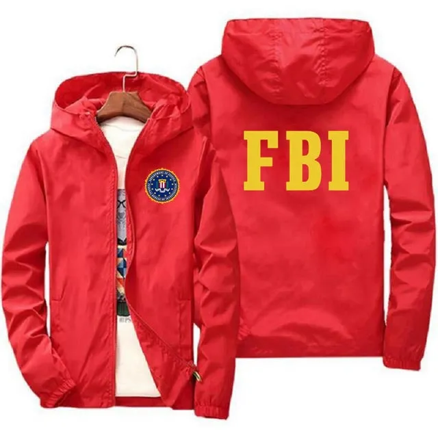 Xituodai fashion Zipper Men women Hoodies Jacket FBI Print sport hip hop Casual Zip Up Unisex Long Sleeve hoodie jacket coat top