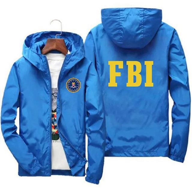 Xituodai fashion Zipper Men women Hoodies Jacket FBI Print sport hip hop Casual Zip Up Unisex Long Sleeve hoodie jacket coat top