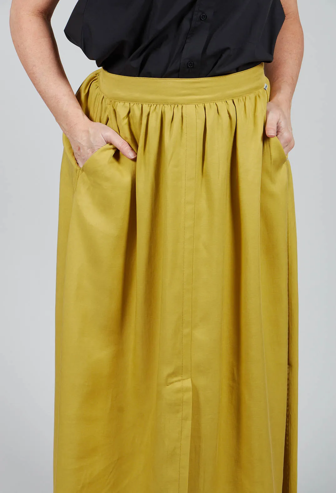 Yokoalf Skirt in Green Yellow