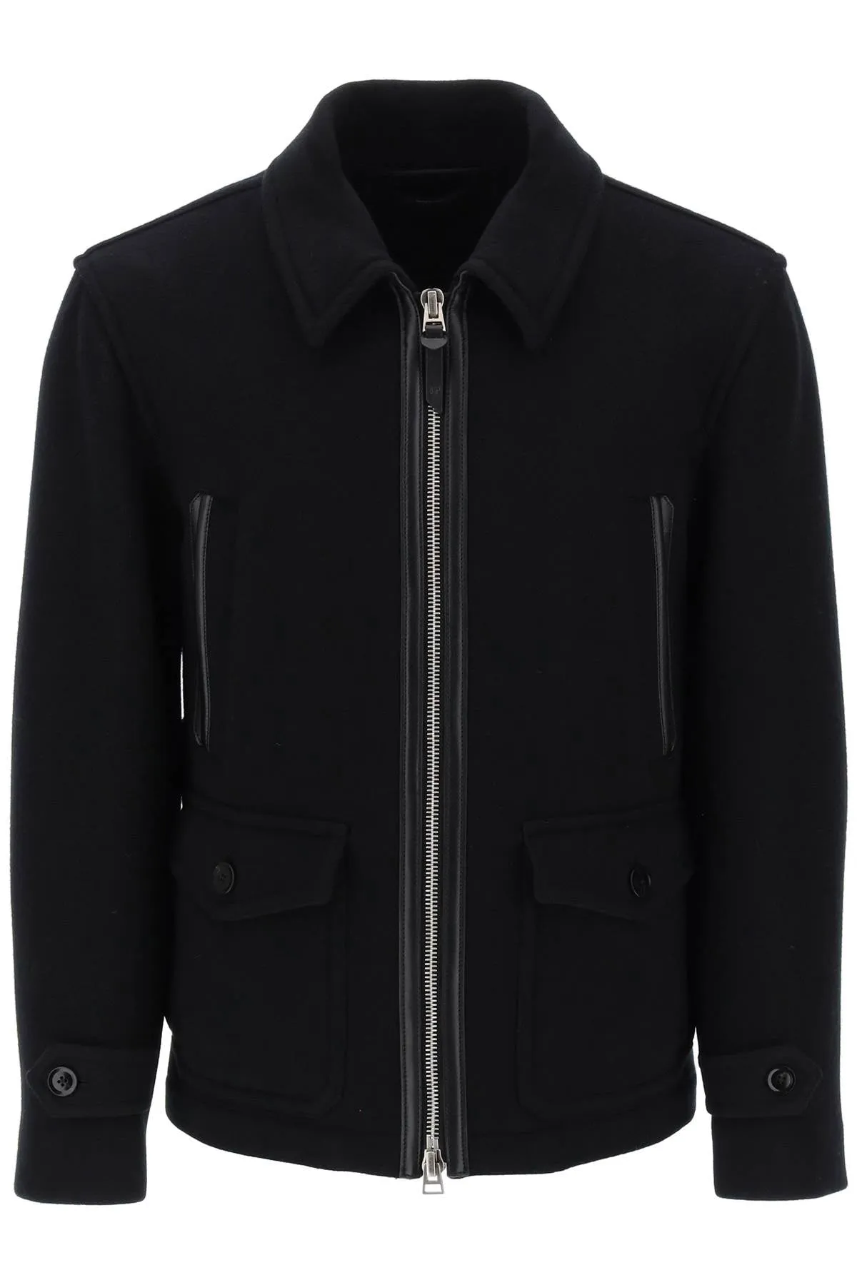 Zip Up Wool Peacoat